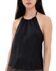 DONNI. DONNI. The Silk Halter Top Jet - 1