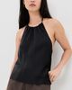 DONNI. DONNI. The Silk Halter Top Jet - 2