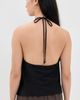 DONNI. DONNI. The Silk Halter Top Jet - 3