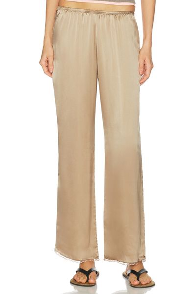 DONNI. DONNI. The Silk Lace Simple Pant