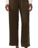 DONNI. DONNI. The Silk Stripe Crop Pants Espresso - 1
