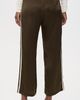 DONNI. DONNI. The Silk Stripe Crop Pants Espresso - 3