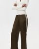DONNI. DONNI. The Silk Stripe Crop Pants Espresso - 5