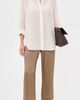 DONNI. DONNI. The Silk Stripe Crop Pants Shitake/Creme - 5
