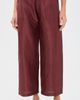 DONNI. DONNI. The Silk Taffeta Drawstring Cargo Pants Oxblood - 2