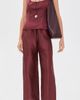 DONNI. DONNI. The Silk Taffeta Drawstring Cargo Pants Oxblood - 5
