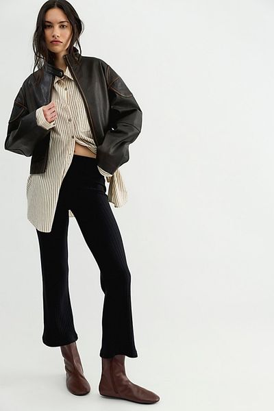 DONNI. DONNI. The Sweater Rib Kick Flare Pants