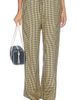 DONNI. DONNI. The Tencel Plaid Tie Pant - 1