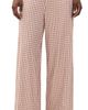 DONNI. DONNI. The Tencel Plaid Tie Pants Creme/Roz Plaid - 1