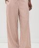 DONNI. DONNI. The Tencel Plaid Tie Pants Creme/Roz Plaid - 2
