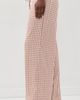 DONNI. DONNI. The Tencel Plaid Tie Pants Creme/Roz Plaid - 4