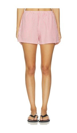 DONNI. DONNI. x REVOLVE The Cotton Gingham Tap Short