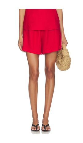 DONNI. DONNI. x REVOLVE The Linen Midi Short