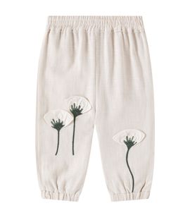 Donsje Donsje Baby Anje embroidered linen pants