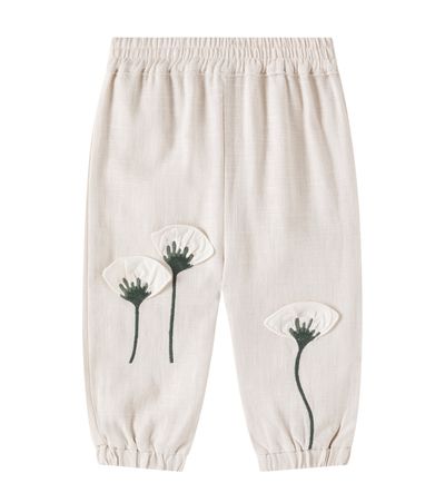 Donsje Donsje Baby Anje embroidered linen pants