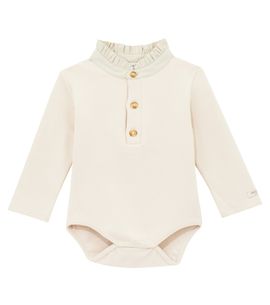 Donsje Donsje Baby Bouches cotton-blend bodysuit