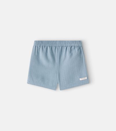 Donsje Donsje Baby Cyriel striped cotton jersey shorts