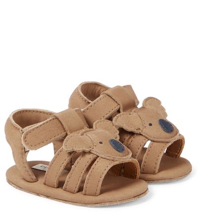 Donsje Donsje Baby Diedan Koala leather sandals