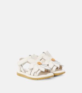 Donsje Donsje Baby Iles Fields Daisy leather sandals