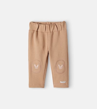 Donsje Donsje Baby Joek patch-appliqué cotton pants