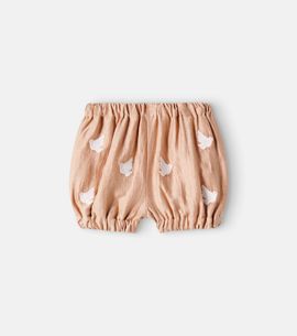 Donsje Donsje Baby Merin embroidered hemp-blend bloomers