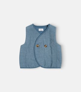 Donsje Donsje Baby Narini cotton-blend vest