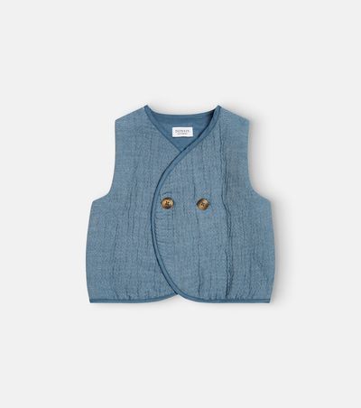 Donsje Donsje Baby Narini cotton-blend vest