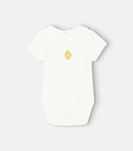 Donsje Donsje Baby Scott cotton jersey onesie