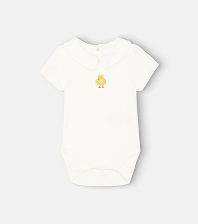 Donsje Donsje Baby Scott cotton jersey onesie