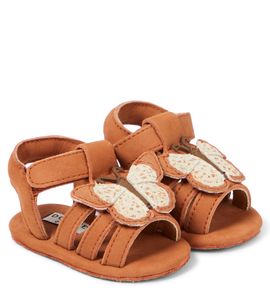 Donsje Donsje Baby Tuti Sky leather sandals