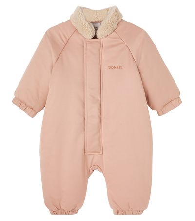 Donsje Donsje Baby Tuur cotton-blend snowsuit