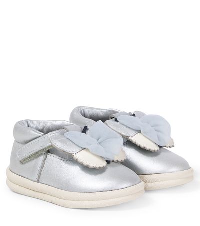 Donsje Donsje Baby Vlindy metallic leather sneakers