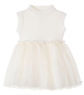 Donsje Donsje Baby Xewa paneled tulle dress