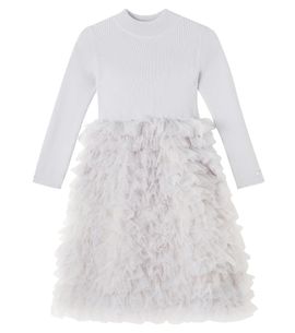 Donsje Donsje Cecilly ruffled wool-blend tulle dress