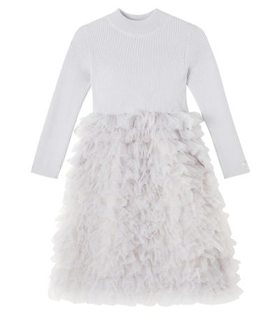 Donsje Donsje Cecilly ruffled wool-blend tulle dress