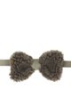 Donsje Donsje Furro leather-trimmed teddy bow tie - 1