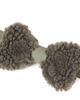 Donsje Donsje Furro leather-trimmed teddy bow tie - 2