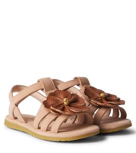 Donsje Donsje Iles floral-appliqué leather sandals