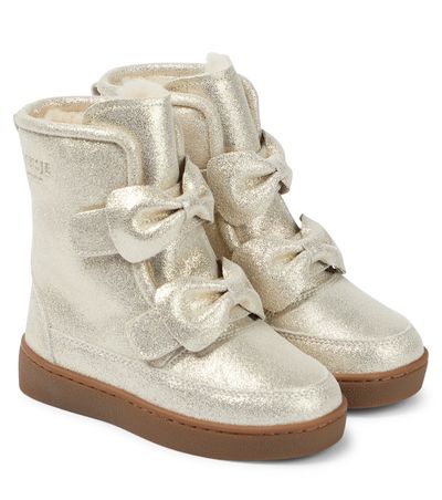Donsje Donsje Isa metallic leather boots