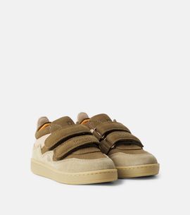 Donsje Donsje Kesio suede-trimmed leather sneakers