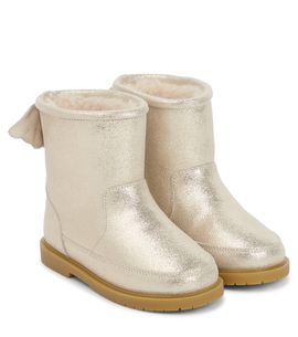 Donsje Donsje Metallic leather boots