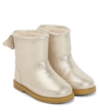 Donsje Donsje Metallic leather boots