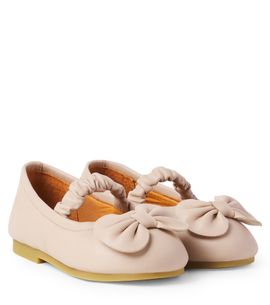 Donsje Donsje Mylah bow-detail leather ballet flats