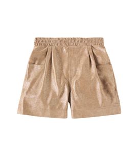 Donsje Donsje Ronie metallic leather shorts