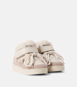 Donsje Donsje Sicco suede-trimmed leather sneakers