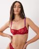 Dora Larsen Dora Larsen Ruben all over lace underwire bra in dark red - 2