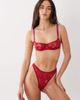 Dora Larsen Dora Larsen Ruben all over lace underwire bra in dark red - 3