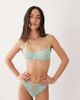 Dora Larsen Dora Larsen Tove floral lace brazilian briefs in aqua blue - 2