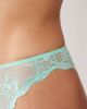 Dora Larsen Dora Larsen Tove floral lace brazilian briefs in aqua blue - 4