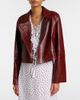 Dorothee Schumacher Dorothee Schumacher Broken Shine cropped leather jacket - 2